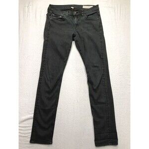 RAG & BONE Dre Jean Women 28(32x30) Kelly Green Slim Boyfriend Stretch